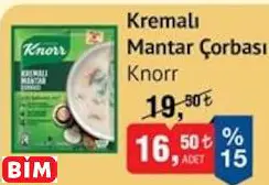 KNORR KREMALI MANTAR ÇORBASI